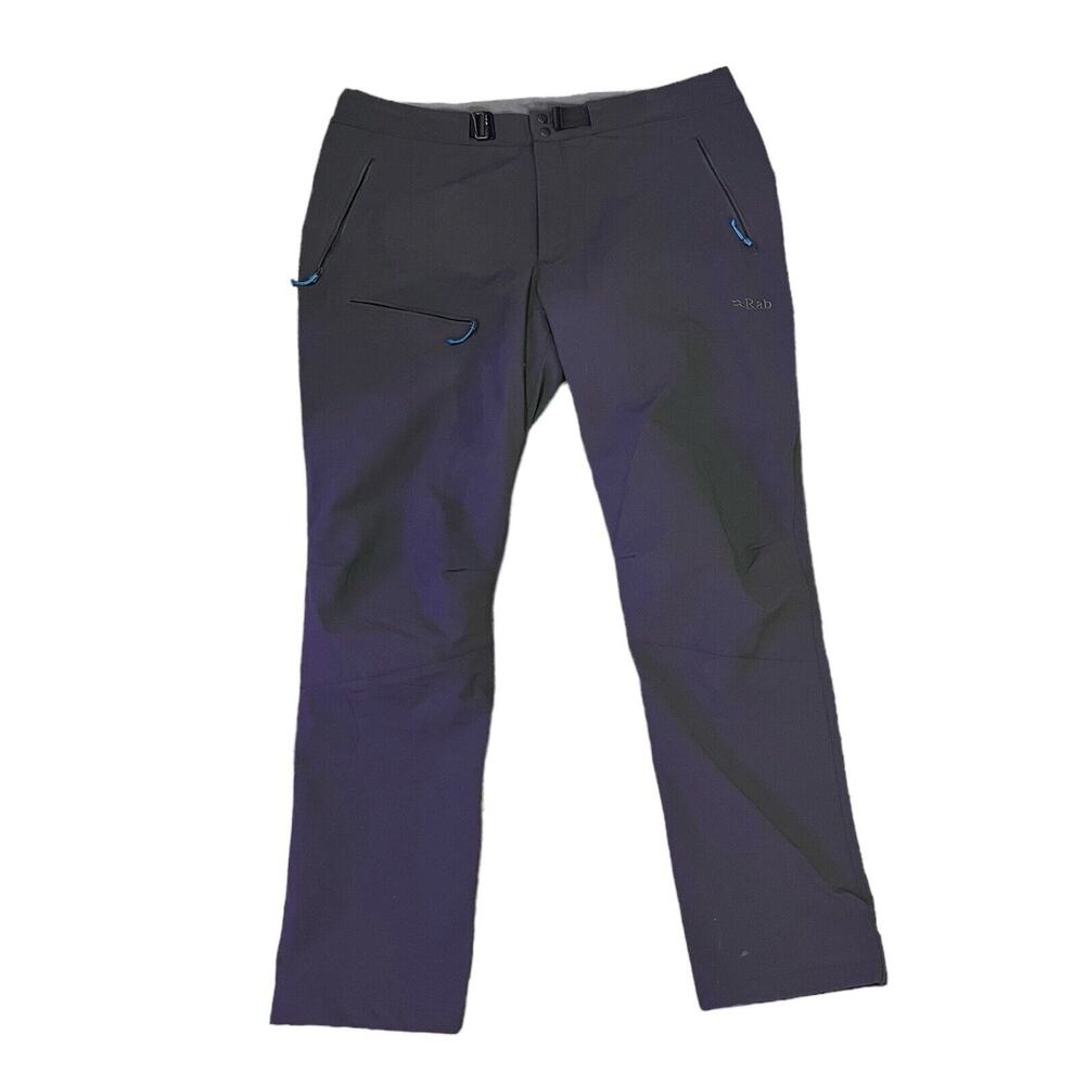 Rab Womens Incline Light Pants Charcoal XL Lightweight Breathable Stretch